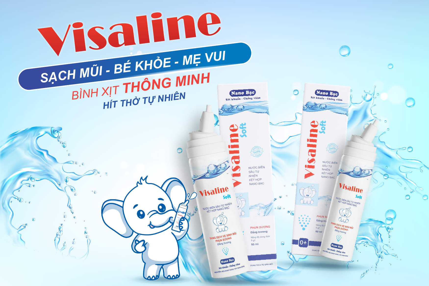 Visaline Soft - Sạch mũi Kháng khuẩn