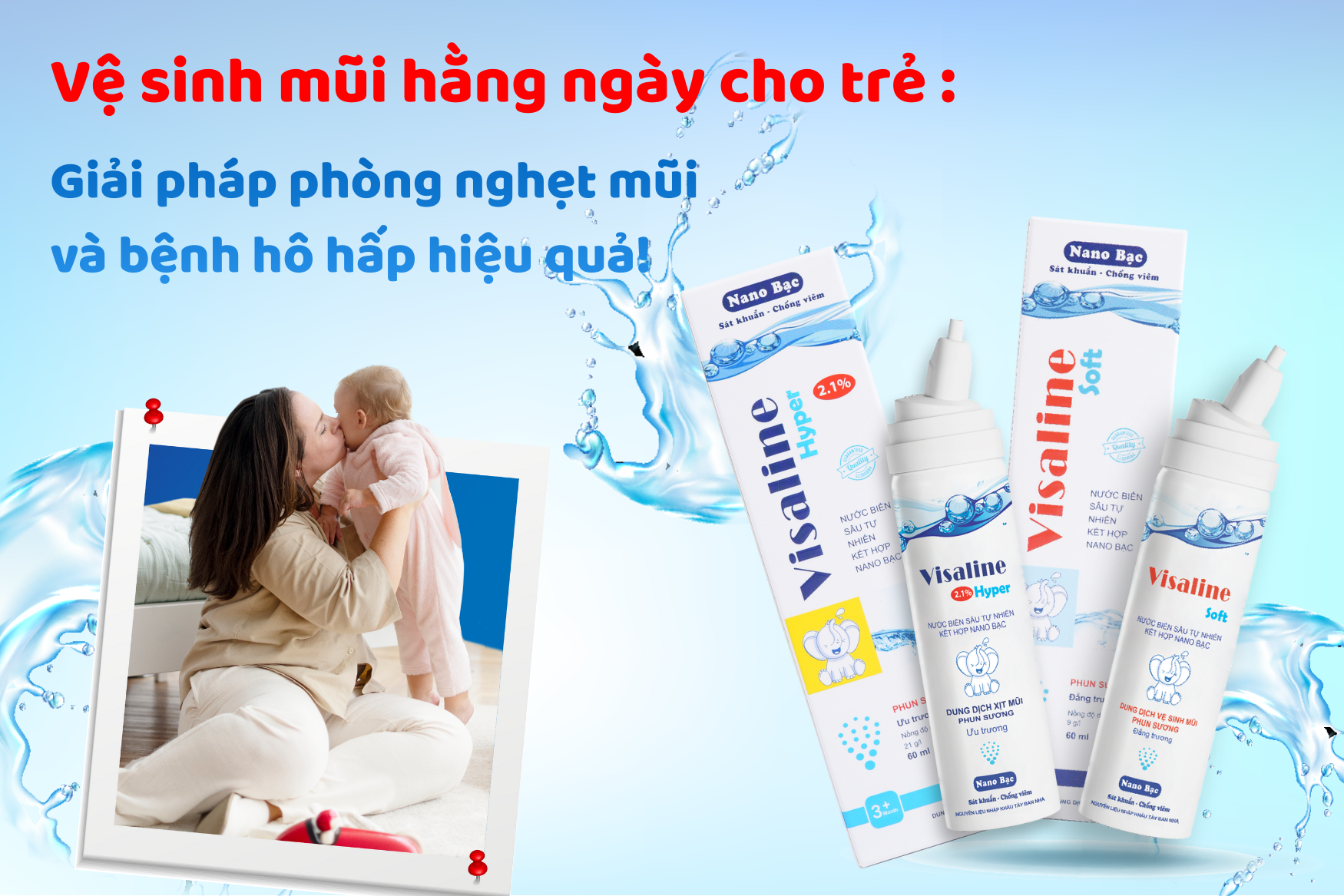 Ve sinh mui hang ngay cho tre Giai phap phong nghet mui va benh ho hap hieu qua